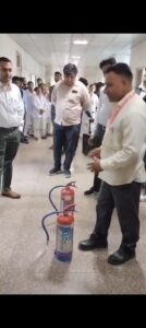 जालौन मेडिकल कॉलेज में अग्नि एवं विद्युत सुरक्षा से निपटने के लिए हुई मॉकड्रिक