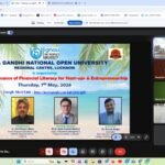 स्टार्टअप और उद्यमिता के लिए वित्तीय साक्षरता विषय पर इग्नू ने कराया वेबीनार